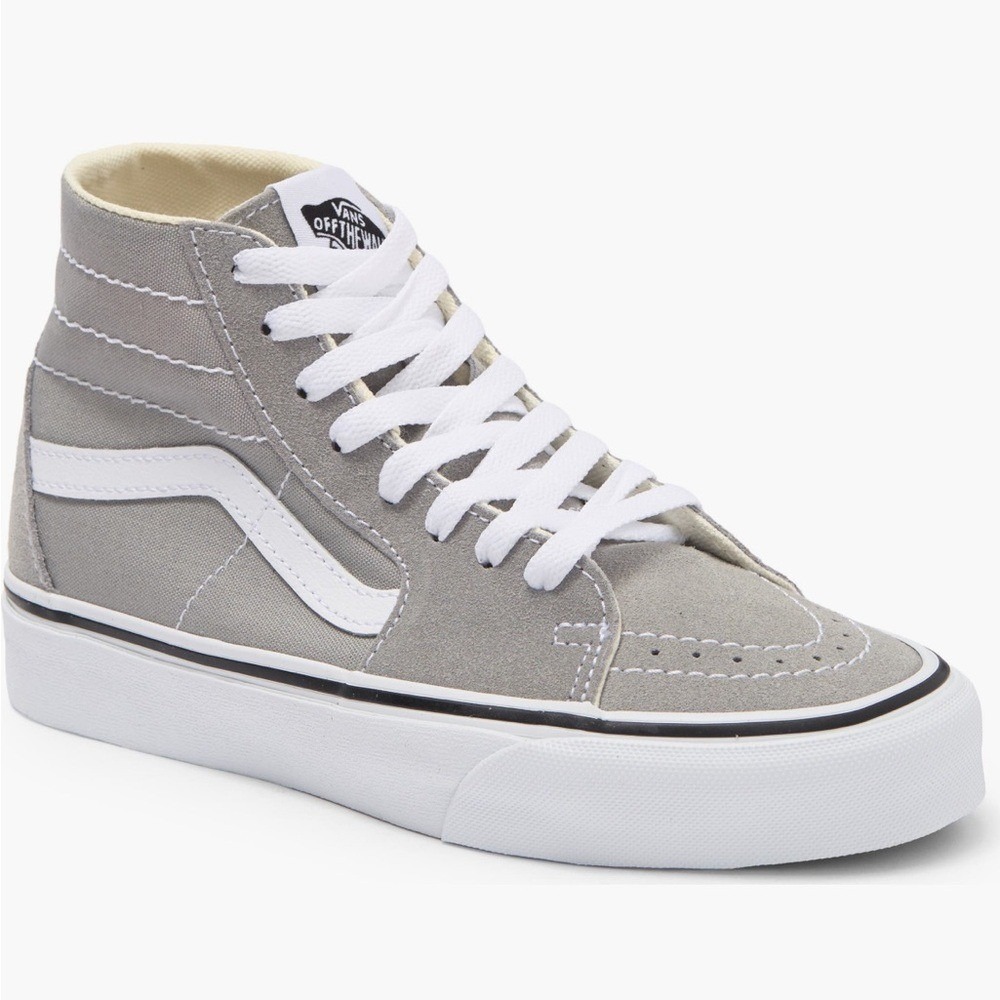 VANS Women High Top Sneakers Skater Streetwear Retro Classic Neutral Size 7.5